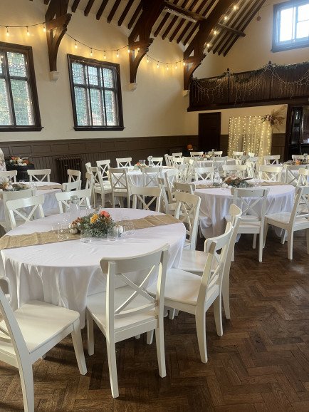 Wedding set up in an empty space we provided everything