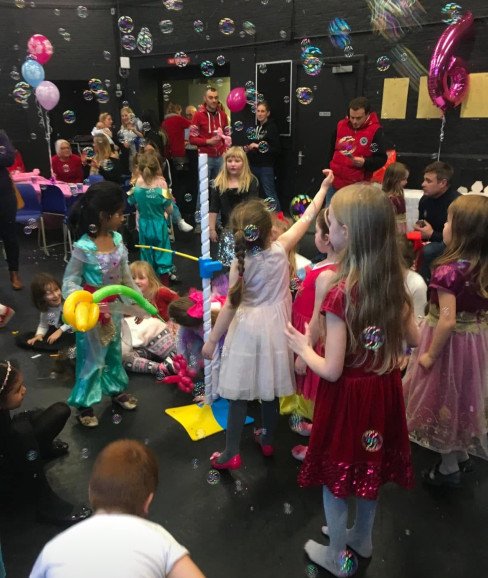Limbo and bubbles for birthday girl