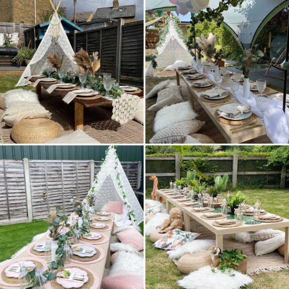 Luxe Picnic offer full table set up for all ages.