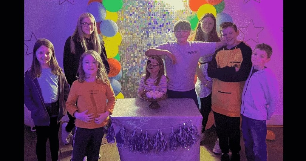 The full gang's birthday photo