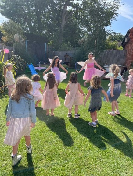 Fairy dancing in the sunshine.