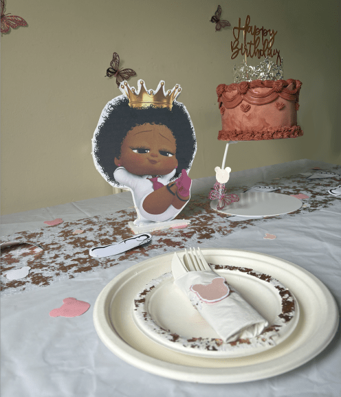 Transform your party table into a WOW moment! We create  custom tablescapes, on-theme decorations, and matching tableware that impress guests without the stress.