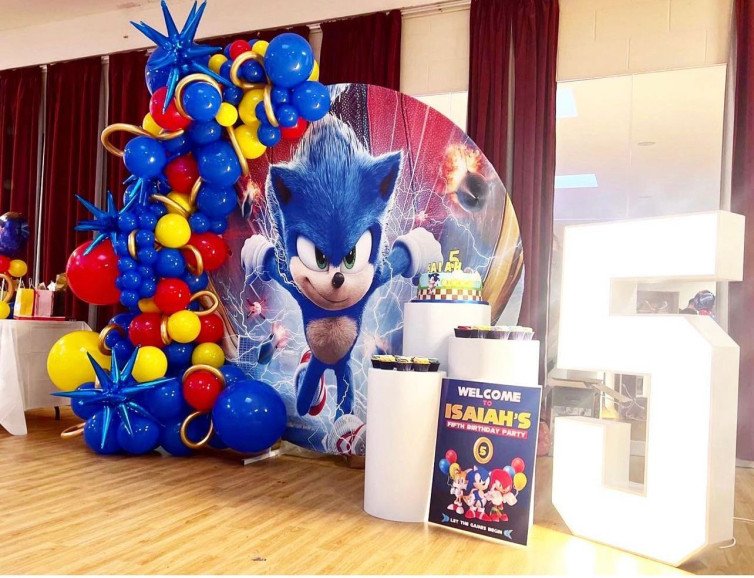 Sonic Themed Decor. Contact us to have this for your kids party