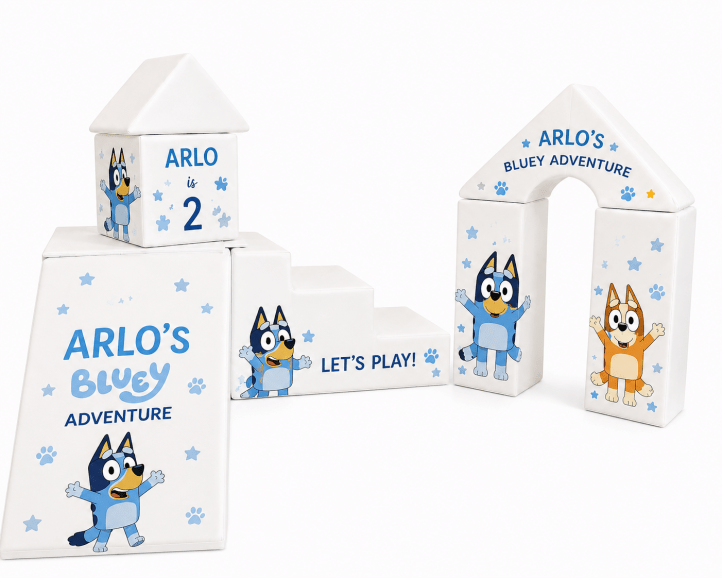 Custom themed soft play available to match your party theme