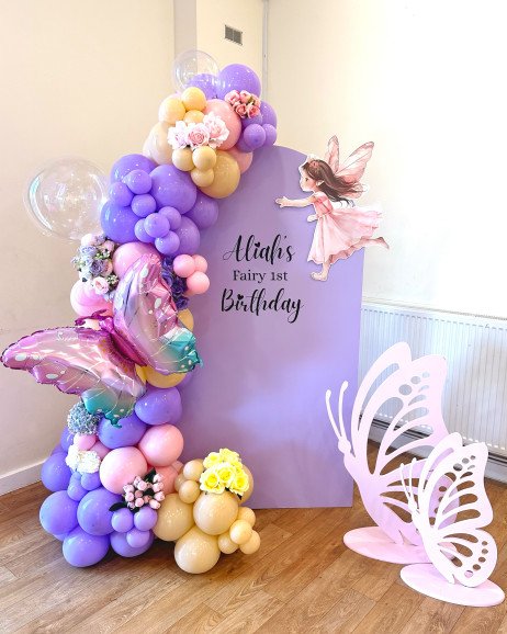 A fairy single sailboard balloon display