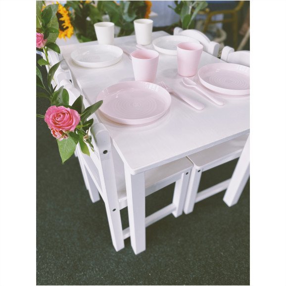 Tables designed for wedding parties. Create space for your little party guest