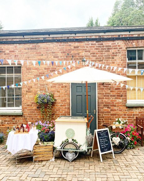 Tilly Our Sage green and cream vintage style Ice cream Tricycle