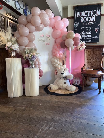 Baby shower set up