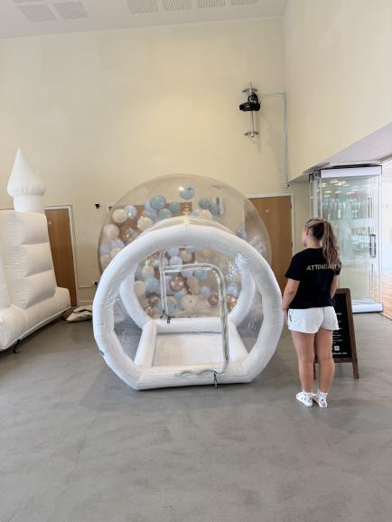 Every bubble comes with an attendant!