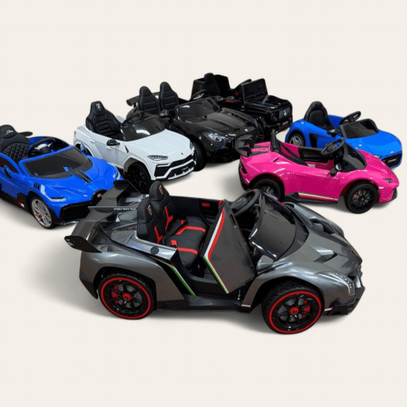 Luxury Collection for the Win!!! 7 Electric Vehicles driving at your party!