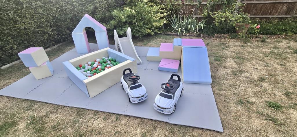 Blue Pastel soft play hire