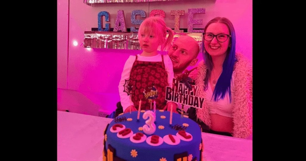 3 year old's birthday photo:)