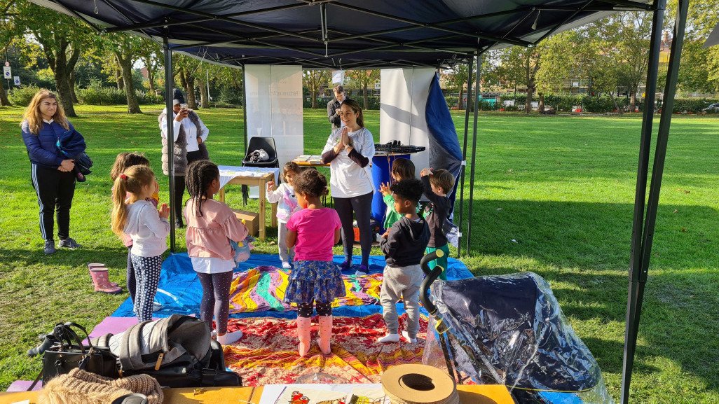 Yoga party in the park!
