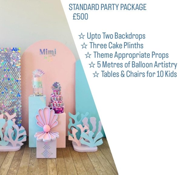 We provide a wide range of party options to suit any theme or budget but in order to aid in the sometimes difficult and confusing decision making process, we have put together a few packages, all of which are interchangeable.