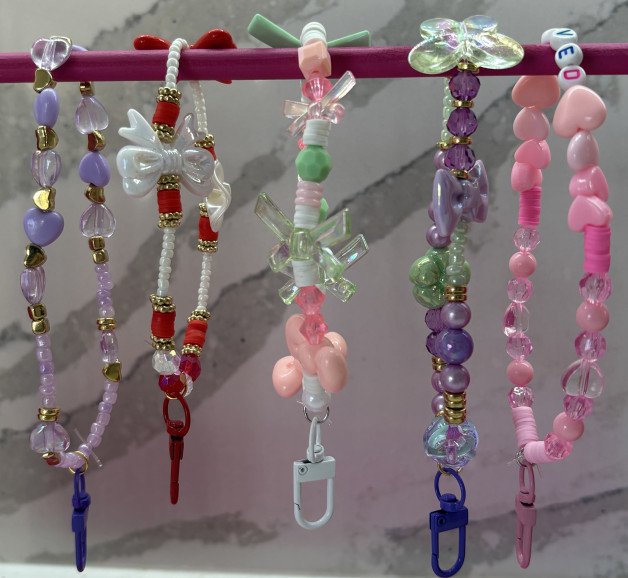 Keyrings or phone charms
