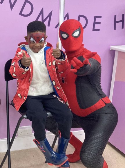 Spider Man Meet & Greet at Cake Box Launch Sheffield