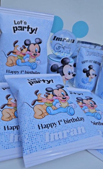 Celebrate the big moment in style with our custom chip bags! These chip bags are completely customizable to match your party theme.
