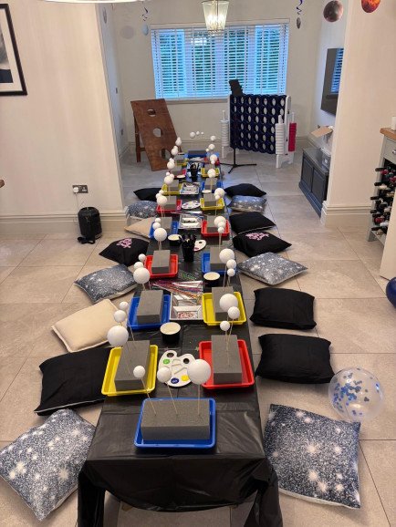 Planet painting craft party 🪐