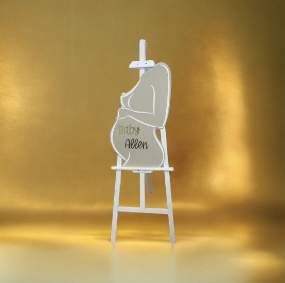 3D Pregnancy Silhouette Can be personalised to match your theme.