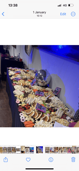 Disco themed , children’s graze table .