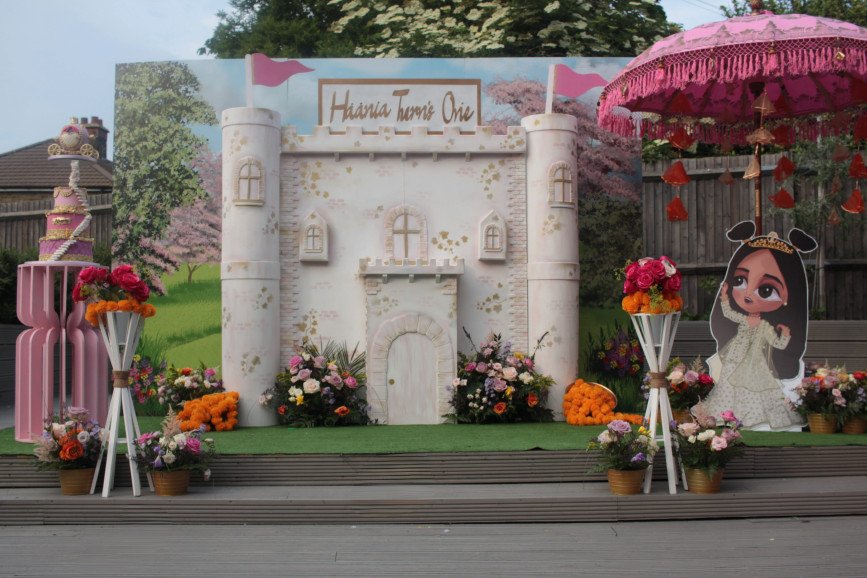 Bespoke castle made especially for a little princess's first birthday