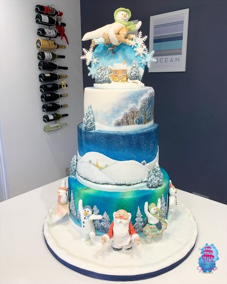 The Snowman special celebration cake