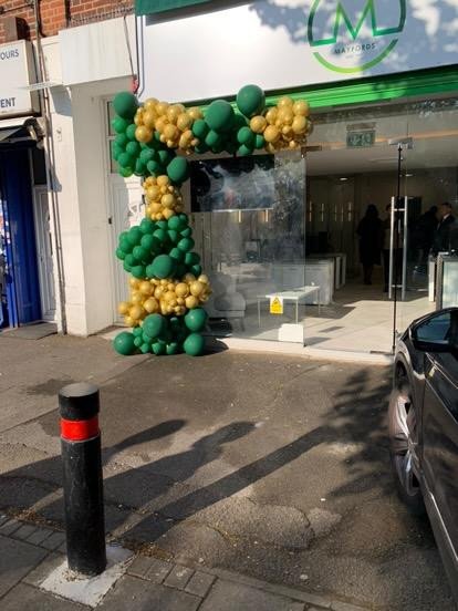 Adding a pop of colour to an shop opening ✨️