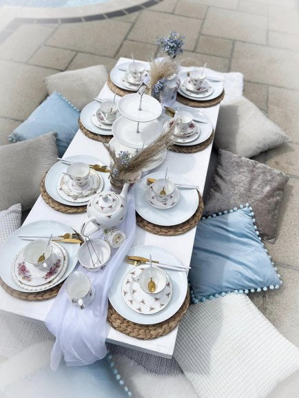 Afternoon tea luxe picnic set ups