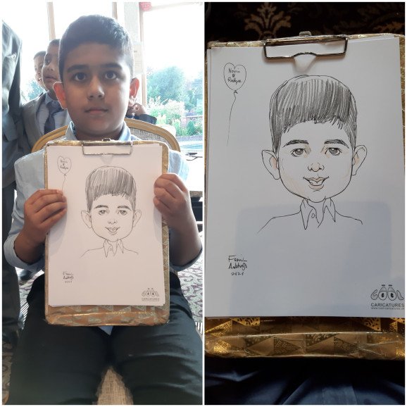 Children’s party Entertainment Caricaturist in the UK