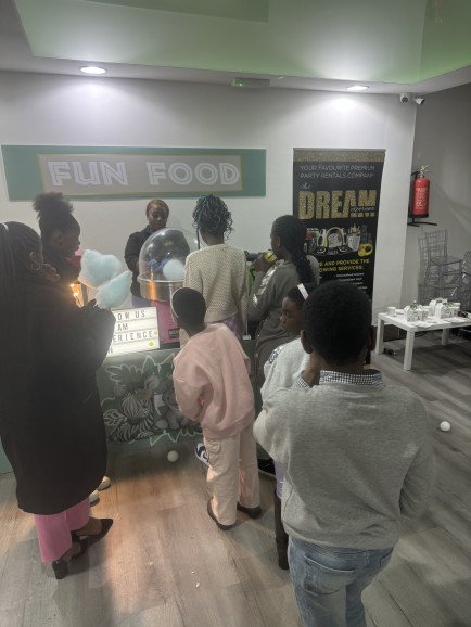 Our fun foods is always a hit and there’s always a queue for our sweet treats