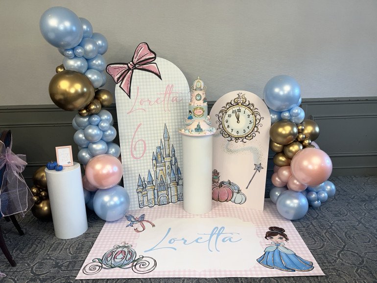 Cinderella theme backdrop boards