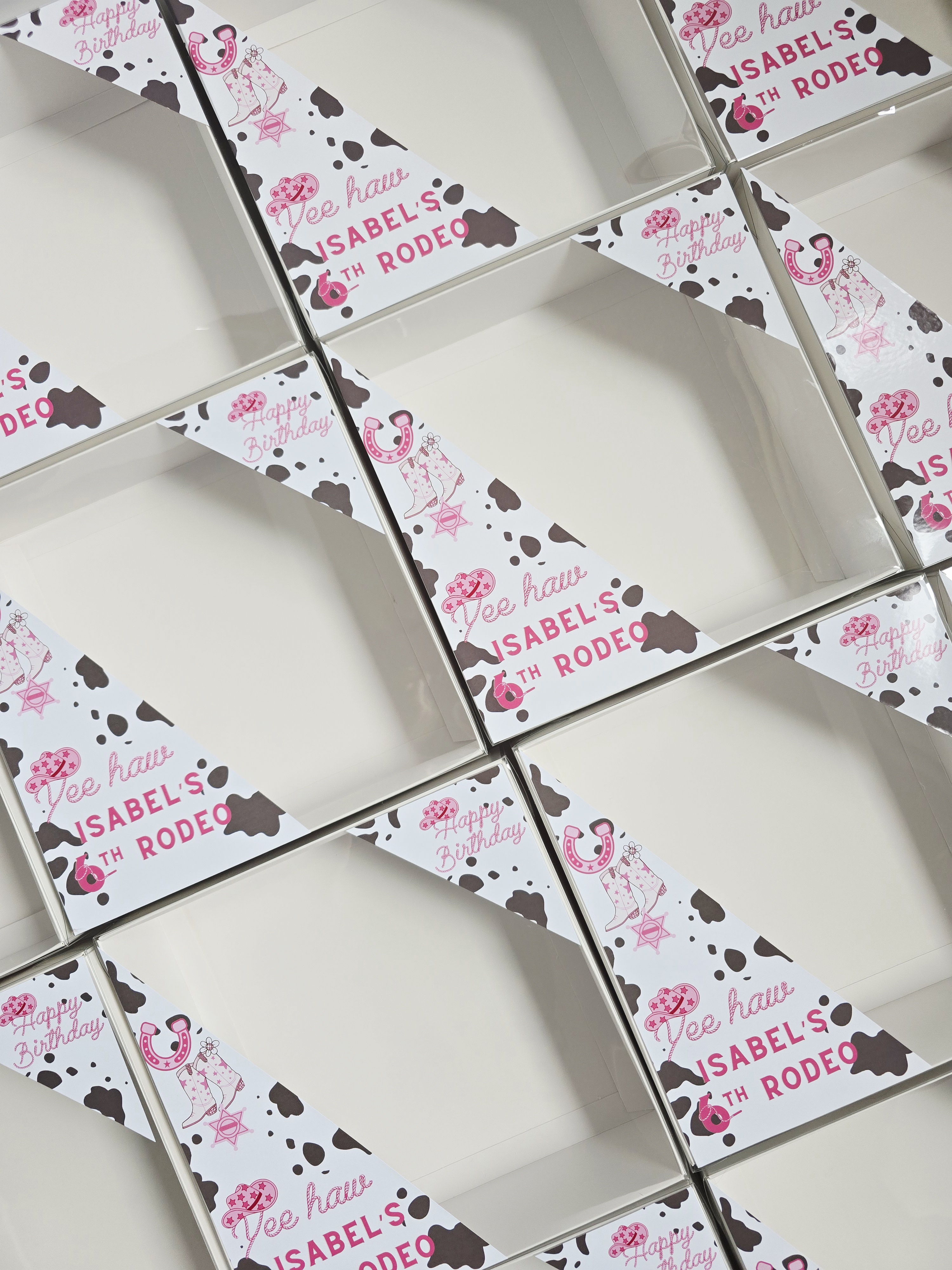 Personalised boxes. Perfect for grazing boxes or sweet treats.