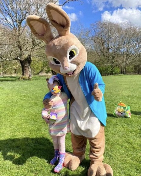 Peter Rabbit Mascot available for Easter Events & Parties.
