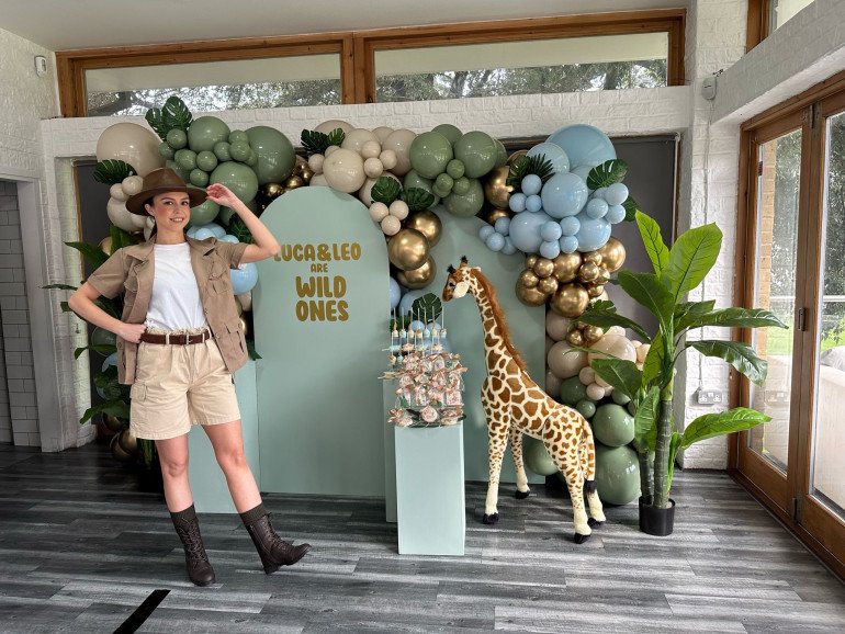 Luca and Leo’s jungle party for TOWIE Star Elma Pazar.                                    𝐅𝐥𝐨𝐫𝐚 𝐭𝐡𝐞 𝐞𝐱𝐩𝐥𝐨𝐫𝐞𝐫.