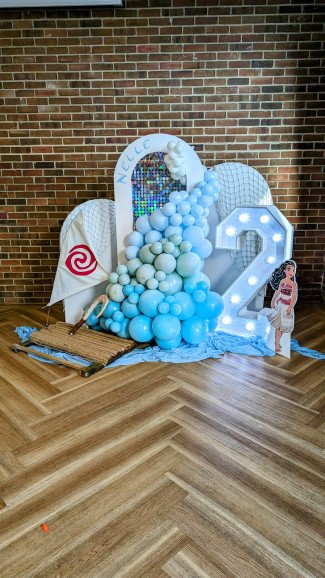 Moana themed indoor install.