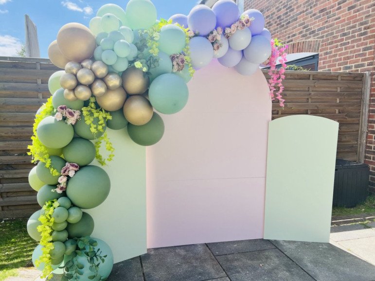 Balloons and Backdrops customised for the perfect Fairy party