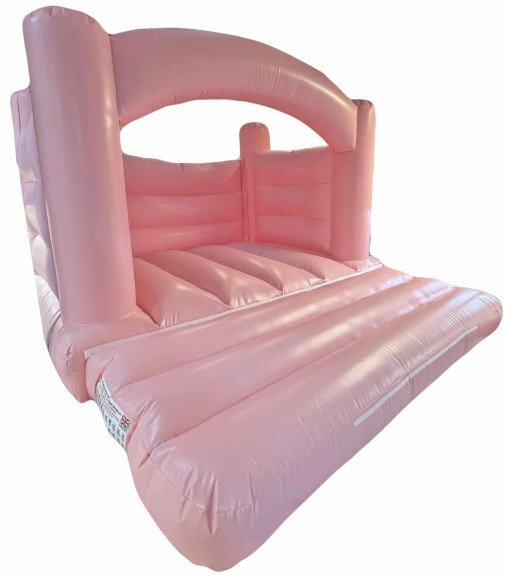 Our beautiful pink bouncy castle!