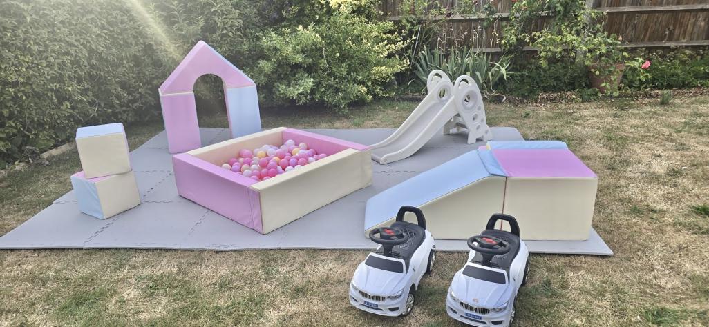 Pink Pastel soft play hire