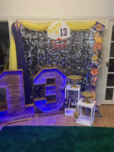 Basketball Themed 13th Birthday Party