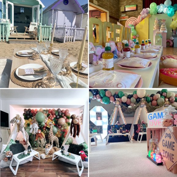 Bespoke set ups:                                        We also provide you with everything you need to set up a picnic on the beach.