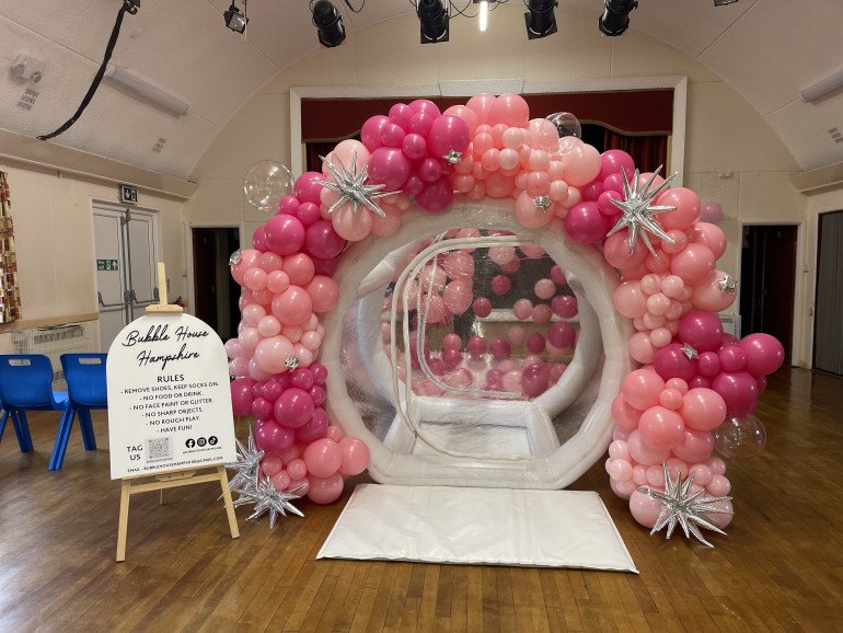 Barbie themed bubble house