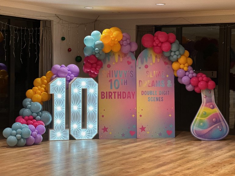 Double Digits Meets Slime Themed Set Up..