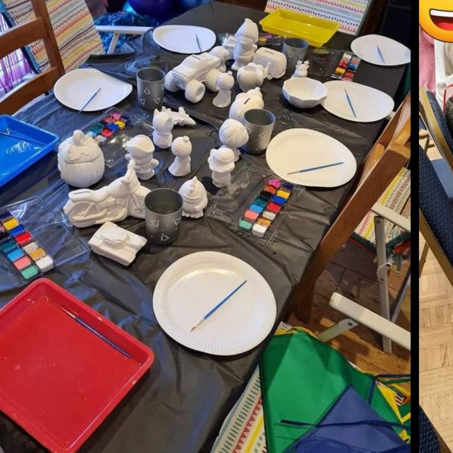 Pottery painting party