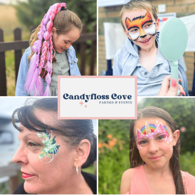 Candyfloss Cove ✨ Face Paint, Braids & Glitter