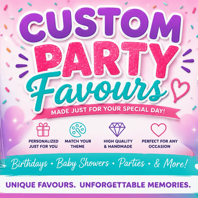 Custom Party Favours & Cake Toppers