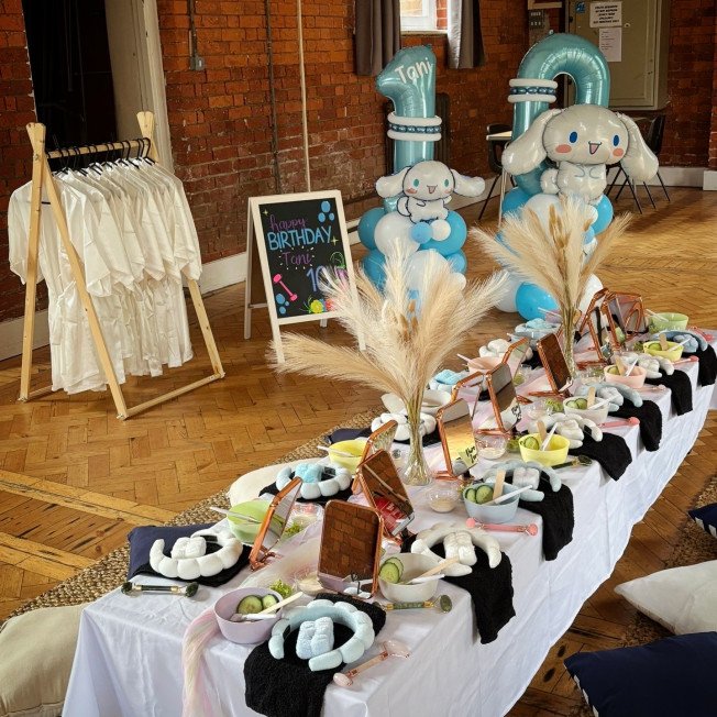Pure Zen Pamper Parties, bell tent, mascots, party planner, face paint, garden games
