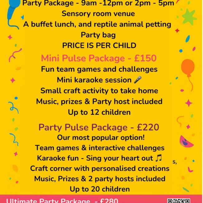 🎉🎊 Pulse Kids Parties 🎉 🎊